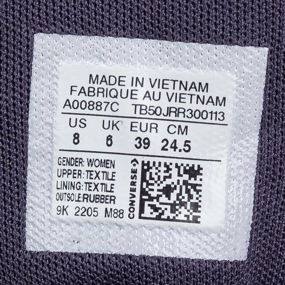 Converse Chuck Taylor All Star lift platform tonal jacquard Plum Raisin W Size 8 - Picture 7 of 11